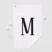 Willekeurige brief | Zwart-wit of doe-het-zelf kle Golfhanddoek (Insitu)