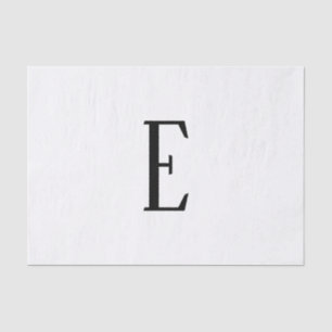 Willekeurige brief   Zwart-wit of doe-het-zelf kle Tissuepapier