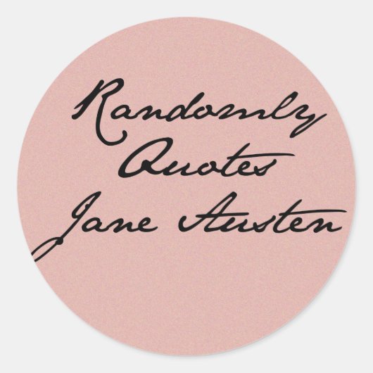 Willekeurige citaten Jane Austen Stickers (Voorkant)