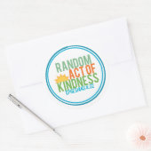 Willekeurige daad van vriendelijkheid (Bijbels) Ronde Sticker (Envelop)