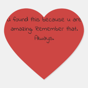 Willekeurige daad van vriendelijkheid gift- sticke hart sticker