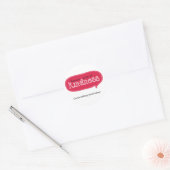 Willekeurige daden van vriendelijkheid ronde sticker (Envelop)