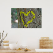 Willekeurige graffiti: hart van het Poster van de (Keuken)