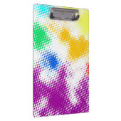 Willekeurige halftone kleurrijke achtergrond klembord (Rechts)