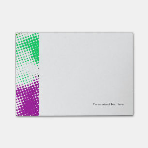 Willekeurige halftone kleurrijke achtergrond post-it® notes