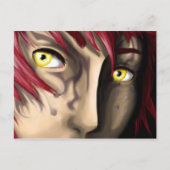 Willekeurige jongen in emo-modus briefkaart (Voorkant)