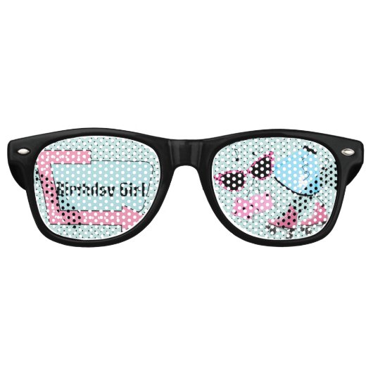 Willekeurige leeftijd, 1950's Retro Verjaardag Retro Zonnebril (Voorkant)