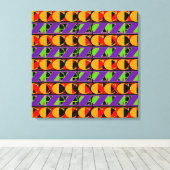 Willekeurige letters canvas afdruk (Insitu (Houten vloer))