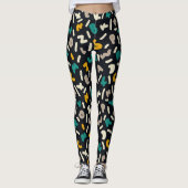 willekeurige letters leggings (Voorkant)