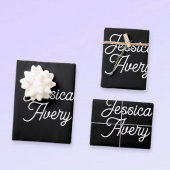 Willekeurige naam | Bewerkbaar  gestileerd script  Inpakpapier Vel