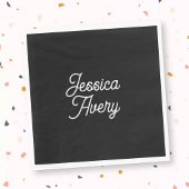 Willekeurige naam | Bewerkbaar  gestileerd script  Servet