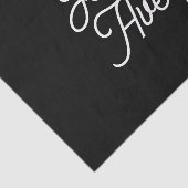 Willekeurige naam | Bewerkbaar  gestileerd script  Tissuepapier (Detail)