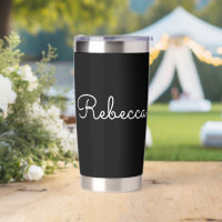 Willekeurige naam | Cool Editable White Script op 