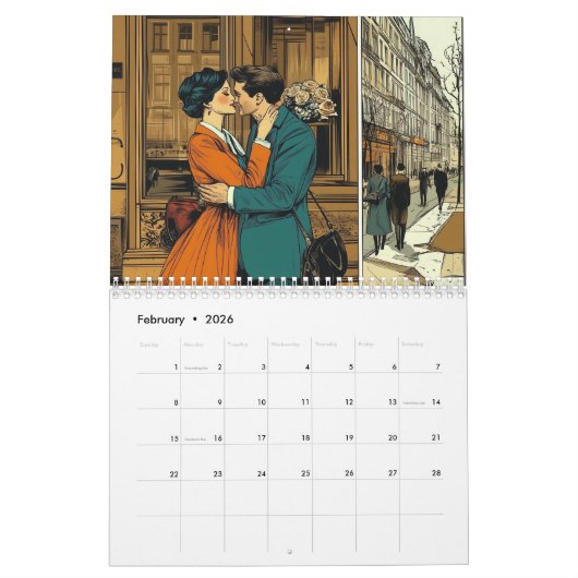 Willekeurige strips kalender (Feb 2026)