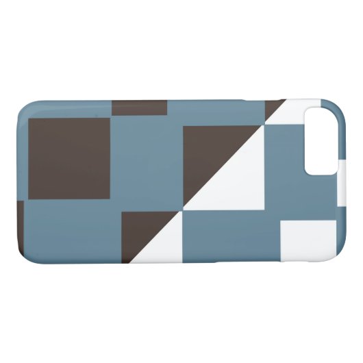 Willekeurige vierkantjes (Chocolate vanilla mix ve Case-Mate iPhone Case (Achterkant (Horizontaal))