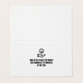 Willekeurige vriendelijkheid visitekaartjes (Buitenkant ongevouwen)