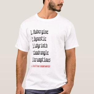 Willekeurige woorden die ik graag heb t-shirt