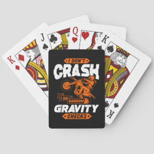 Willekeurige zwaartekrachtcontroles - Motocross & Pokerkaarten