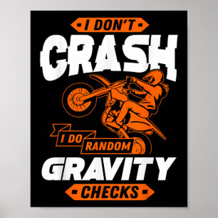 Willekeurige zwaartekrachtcontroles - Motocross & Poster