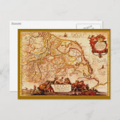 Willem Janszoon Blaeu Ancienne carte allemande (Devant / Derrière)