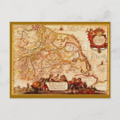 Willem Janszoon Blaeu Old German Map Collectie Briefkaart (Voorkant)