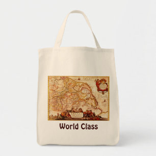 Willem Janszoon Blaeu Old German Map Collectie Tote Bag