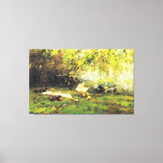 Willem Maris - Eend hemel Canvas Afdruk (Voorkant)