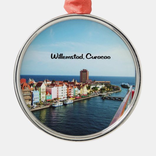 Willemstad Curacao Metalen Ornament (Voorkant)