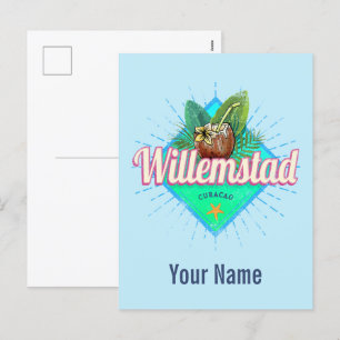 Willemstad Curacao Vacation  Caribisch gebied Feestdagenkaart