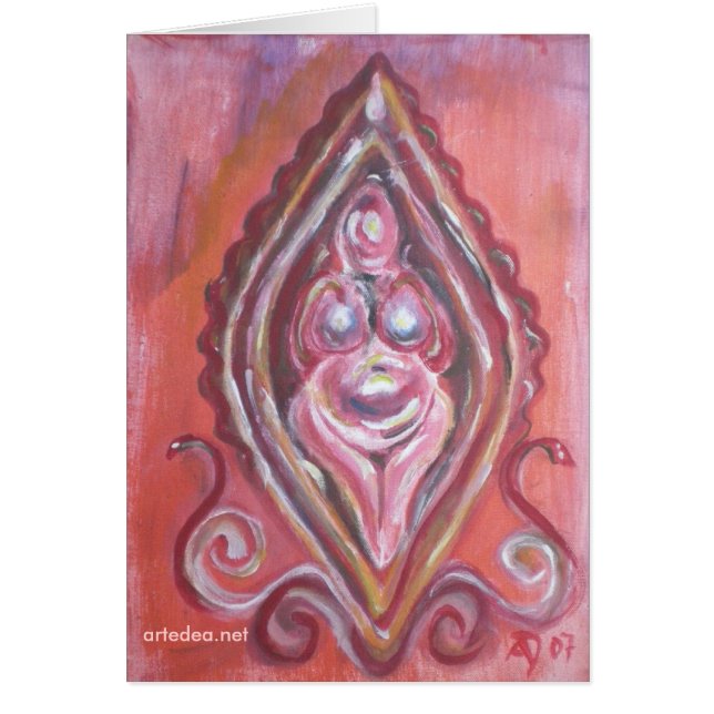 Willendorferin - Grußkarten (Voorkant)