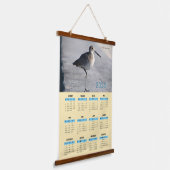 Willet Piper Bird Wall Kalender Hangend Wandkleed (Gebogen)