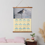 Willet Piper Bird Wall Kalender Hangend Wandkleed (Slaapkamer)