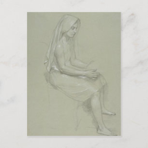 William-Adolphe Bouguereau (1825-1905) - Studie va Briefkaart