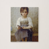 William-Adolphe Bouguereau - De moeilijke les Legpuzzel (Verticaal)