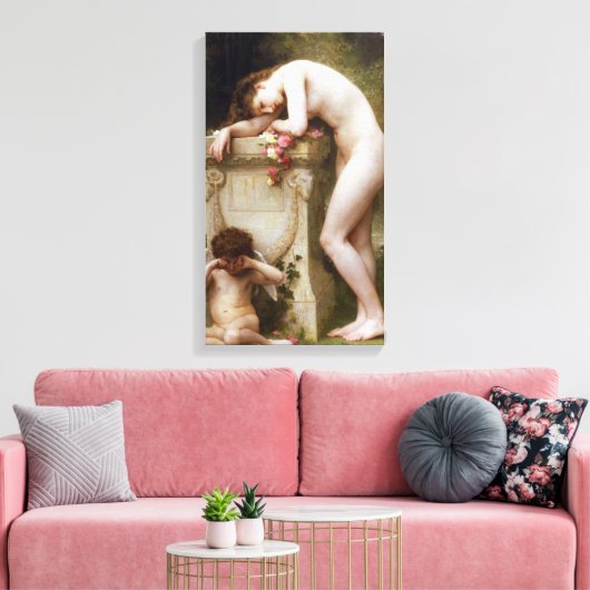 William-Adolphe Bouguereau - Elegy Canvas Afdruk (Insitu (Woonkamer))