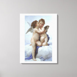 William Adolphe Bouguereau engelen Canvas Afdruk
