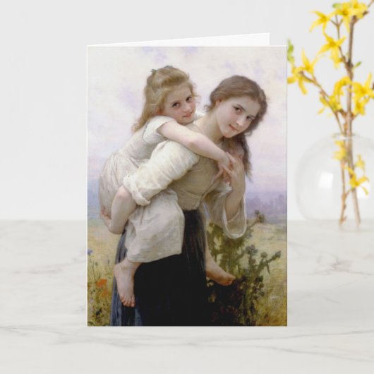 William Adolphe Bouguereau Kaart (Gele Bloem)