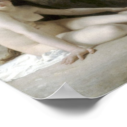William-Adolphe Bouguereau-Les Deux Baigneuses Poster (Hoek)