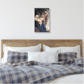 William-Adolphe Bouguereau - Liedje van de Engelen Canvas Afdruk (Insitu (Slaapkamer))