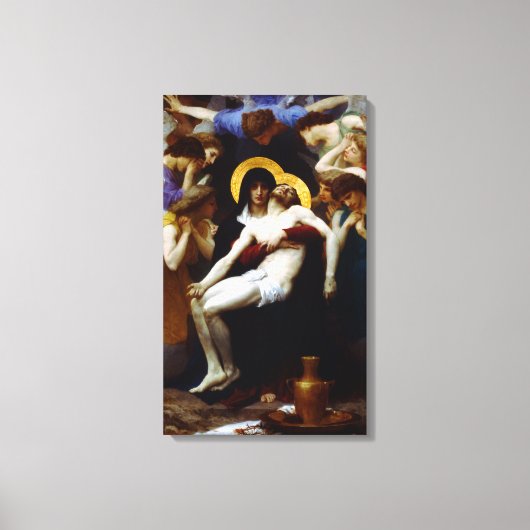 William-Adolphe Bouguereau Pieta Canvas Afdruk (Voorkant)
