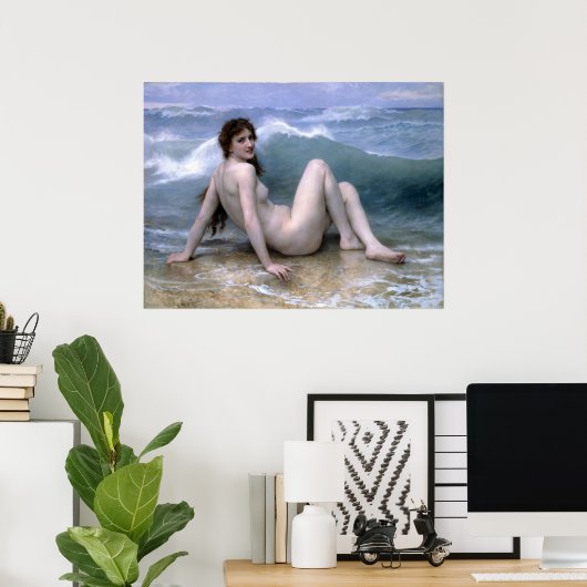 William-Adolphe Bouguereau-The Wave Poster (Thuiskantoor)