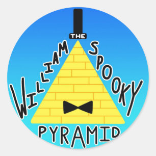 "William autocollant 2 de la pyramide ÉFFRAYANTE"