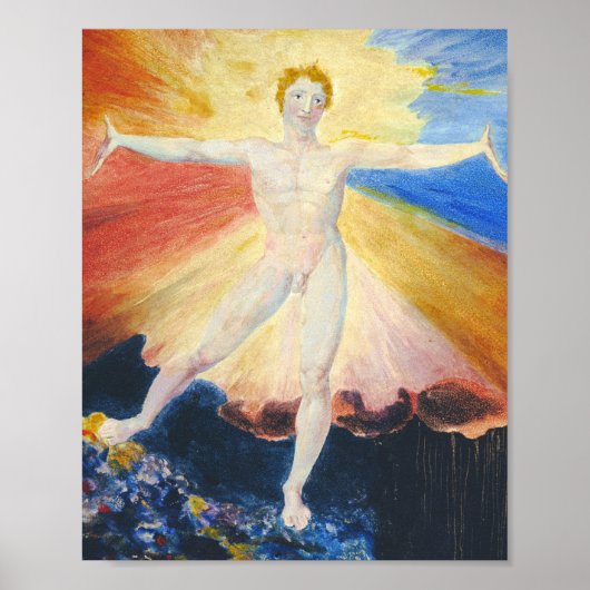 William Blake - Albion Roos Poster (Voorkant)