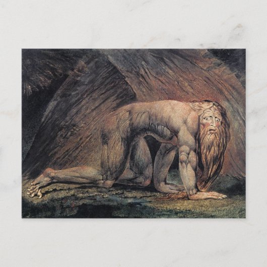 William Blake Art nebakanezer Briefkaart (Voorkant)