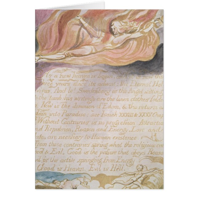 William Blake | "Comme un nouveau ciel est commenc (Devant)