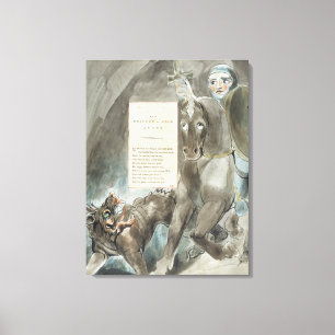 William Blake   De daling van Odin, een ode, van  Canvas Afdruk