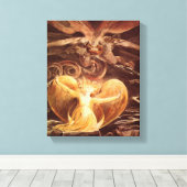 William Blake - De grote rode draak en de vrouw Canvas Afdruk (Insitu (Houten vloer))