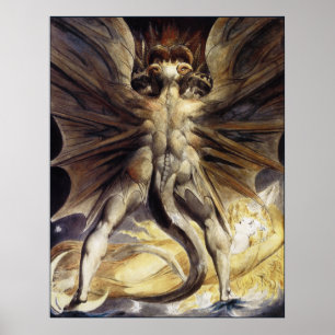 William Blake: De Grote Rode Draak Poster
