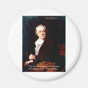 William Blake "Devenez Sage" Aimant de citation de