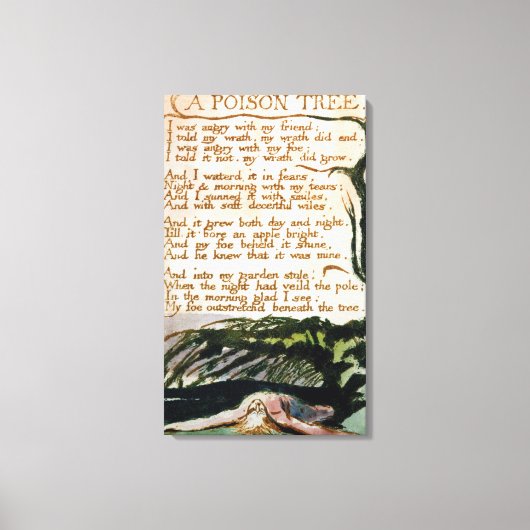 William Blake | Een gifboom Canvas Afdruk (Voorkant)